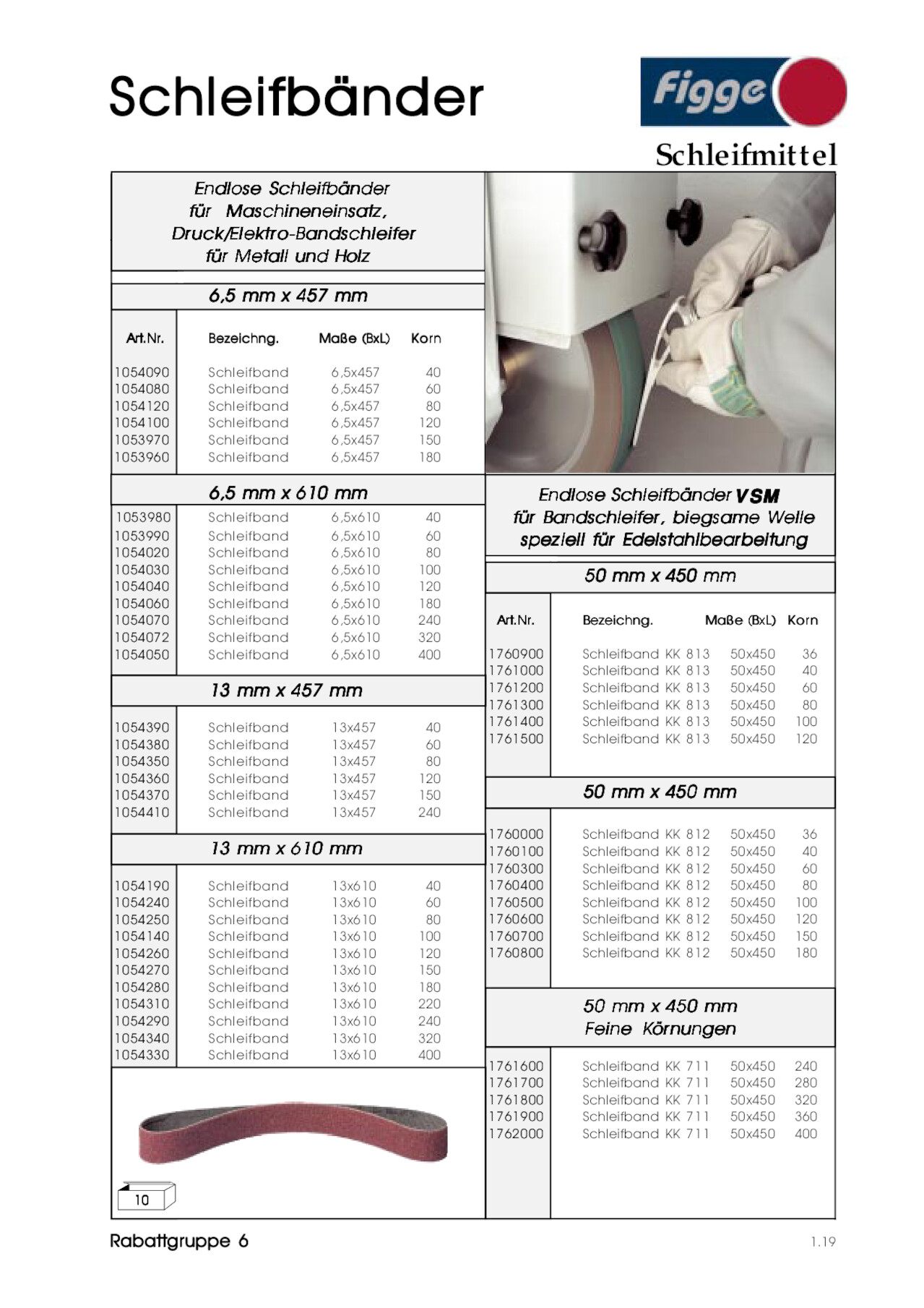 20x 13x457mm 40/60/80/120 Korn Schleifbänder Siliziumkarbid für Bandschleifer 